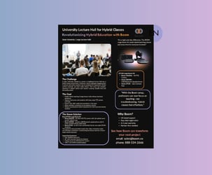 University Lecture Hall for Hybrid Classes - Case Study