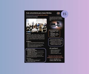 Aula universitaria para clases híbridas - Caso Estudio