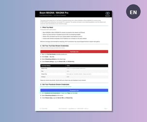 Boom MAGNA Pro Live Streaming Guide