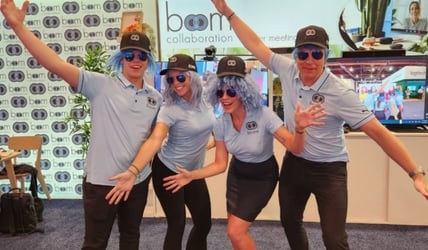 Team Boom enjoys a great show at Infocomm in Las Vegas