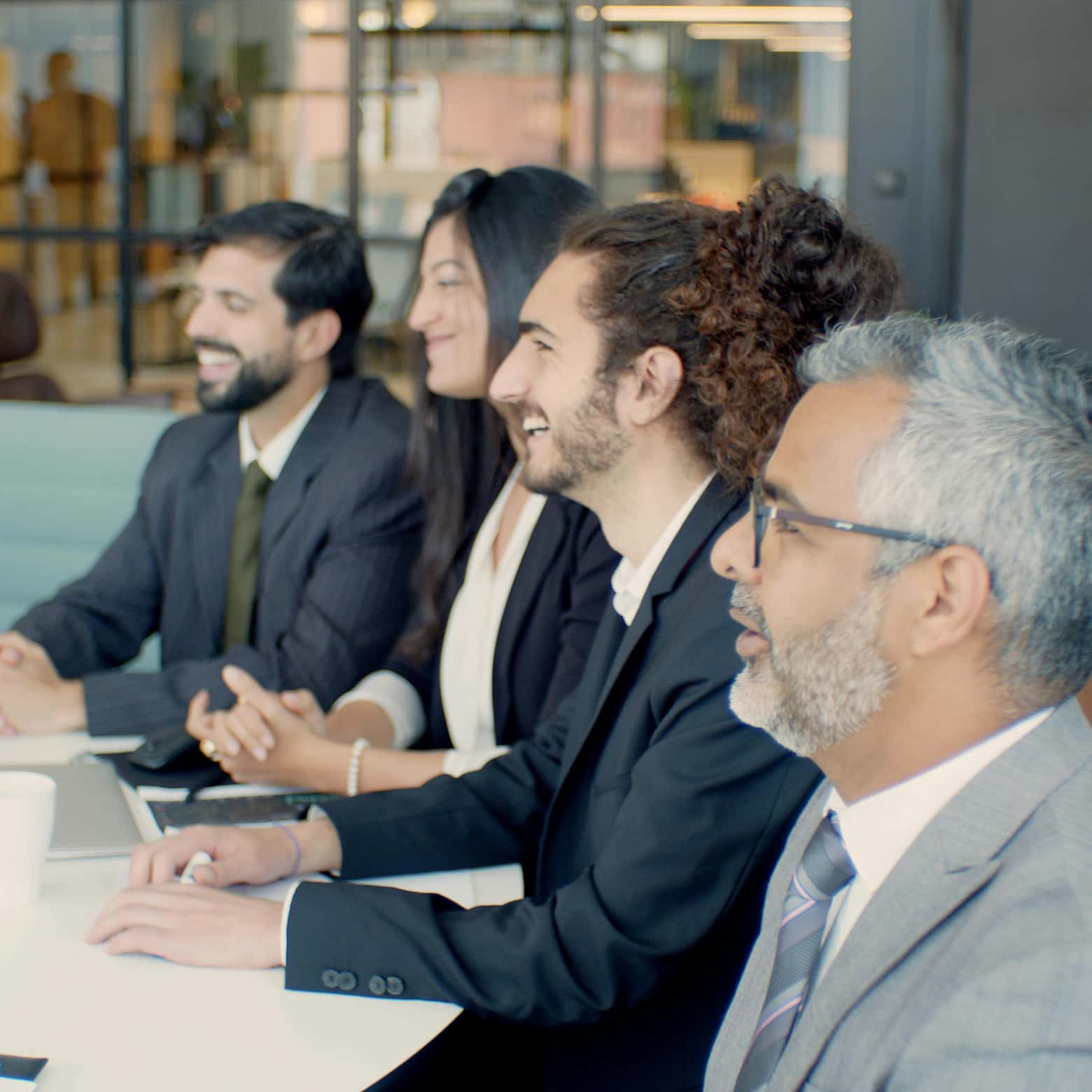 Group attending a conference. 