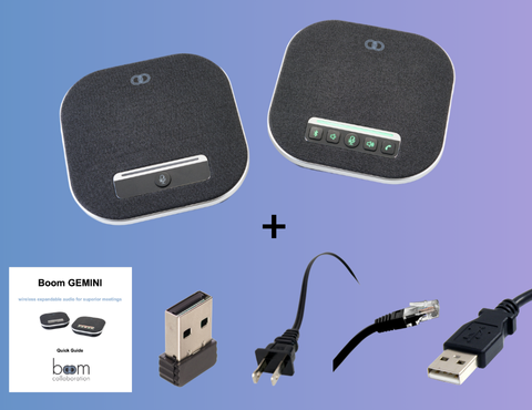 Boom GEMINI: Wireless expandable audio for superior meetings